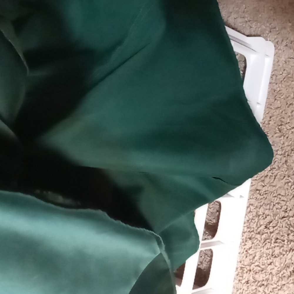 Sorella Vita Dark Green Prom/Bridesmaid Dress w Jewel/Ribbon Belt Size 4 - Picture 15 of 16